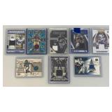 Misc. Football Patch Cards In Double Protective Sleeves