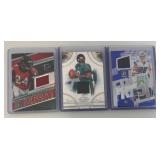 Misc. Basketball & Football Patch Cards In Double Protective Sleeves