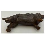 Vintage Tuscano Stacked Dachshunds Cast iron Doorstop  5 1/4" x 7"
