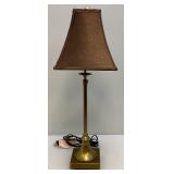 Two Small lamps One With Ornate Stainglass Shade 1= 24" Tall,  1= 11 1/4" Tall