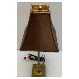 Two Small lamps One With Ornate Stainglass Shade 1= 24" Tall,  1= 11 1/4" Tall