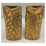 Two Collectible JIM BEAM  Golden Pitchers In Original Boxes