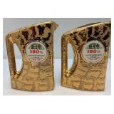 Two Collectible JIM BEAM  Golden Pitchers In Original Boxes