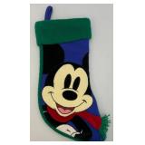 Vintage Collectible JUMBO Mickey Mouse Christmas Stockings 1= New Old Stock With Tag