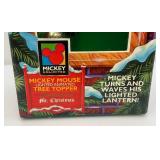 Vintage Mickey Unlimited MICKEY MOUSE Lighted Animated Tree Topper "Mr. Christmas"  In Original Box (Missing Adapter Cord)