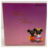 Walt Disney Co. Mickey And Minnie Mouse Pair Glass Set In Original Box