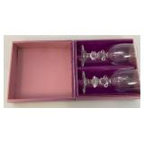 Walt Disney Co. Mickey And Minnie Mouse Pair Glass Set In Original Box