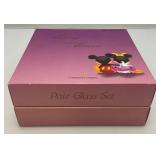Walt Disney Co. Mickey And Minnie Mouse Pair Glass Set In Original Box