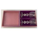 Walt Disney Co. Mickey And Minnie Mouse Pair Glass Set In Original Box