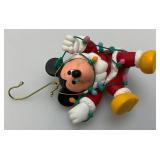 Mickey, Snow White And Simba Three Piece Set Disney Grolier Brand Christmas magic Ornament (New Old Stock)