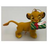 Misc. Vintage Collectible Disney Grolier Brand Christmas magic Ornaments Including Dumbo, Simba, Peter Pan, Sleepy, Captain John Smith And Pocahotas