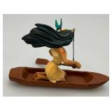 Misc. Vintage Collectible Disney Grolier Brand Christmas magic Ornaments Including Dumbo, Simba, Peter Pan, Sleepy, Captain John Smith And Pocahotas