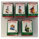 Hallmark Mickey And Co.  Merry Miniatures Mickey Mouse And Friends Train Ornaments (New Old Stock)