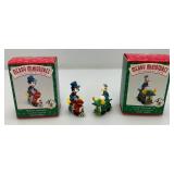 Hallmark Mickey And Co.  Merry Miniatures Mickey Mouse And Friends Train Ornaments (New Old Stock)