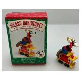Hallmark Mickey And Co.  Merry Miniatures Mickey Mouse And Friends Train Ornaments (New Old Stock)
