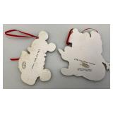 Misc. Collectible Mickey Mouse, Minnie Mouse And More Miniature Ornaments