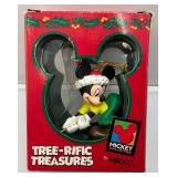 Misc. Collectible Mickey Mouse And Minnie Mouse Christmas Ornaments In Original Boxes