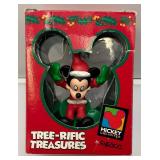 Misc. Collectible Mickey Mouse And Minnie Mouse Christmas Ornaments In Original Boxes