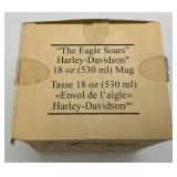 RELISTED DO TO NO SHOW Two Harley Davidson Raised Image Mugs One New In Box