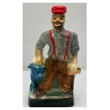 Vintage Jim Beam Collectible Paul Bunyan, Brainerd Minnesota Centennial Decanter 11 1/2"