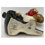 Vintage WADE Brand Jim Beam Collectible Fox With Cannon Figurine 6" x 6", Bar Bell And More