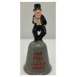 Vintage WADE Brand Jim Beam Collectible Fox With Cannon Figurine 6" x 6", Bar Bell And More