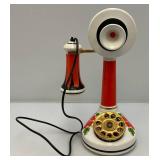 Vintage 1973 Collectible Famous Firsts "Yankee Doodle" Telephone Decanter Madec In italy