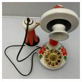 Vintage 1973 Collectible Famous Firsts "Yankee Doodle" Telephone Decanter Madec In italy