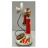 Vintage 1973 Collectible Famous Firsts "Yankee Doodle" Telephone Decanter Madec In italy