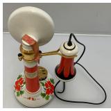 Vintage 1973 Collectible Famous Firsts "Yankee Doodle" Telephone Decanter Madec In italy