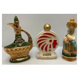 Vintage Collectible Decanters Including Jim Beam And Old Cabin Still Decanter