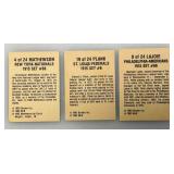 1993 Bordon Miniature Cracker Jack Ball Players Baseball Cards Including Cobb, Evers, Lajoie, mathewson And Plank