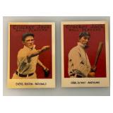 1993 Bordon Miniature Cracker Jack Ball Players Baseball Cards Including Cobb, Evers, Lajoie, mathewson And Plank