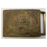 Misc. Collectibles Including Vintage Heavy Metal Belt Buckles Harley Davidson, Ford And More