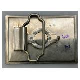 Misc. Collectibles Including Vintage Heavy Metal Belt Buckles Harley Davidson, Ford And More