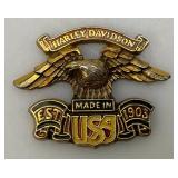 Misc. Collectibles Including Vintage Heavy Metal Belt Buckles Harley Davidson, Ford And More