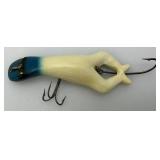 Very RARE Heddon Blue And White Luny Frog Bass Lure