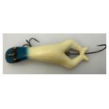 Very RARE Heddon Blue And White Luny Frog Bass Lure