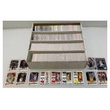 Large Box Of Misc. Unsorted Sports Cards Some With Protective Sleeves