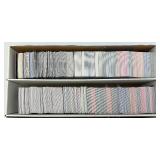 Large Box Of Misc. Unsorted Sports Cards Some With Protective Sleeves