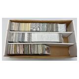 Large Box Of Misc. Unsorted Sports Cards Some With Protective Sleeves
