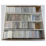 Large Box Of Misc. Unsorted Sports Cards Some With Protective Sleeves