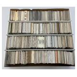 Large Box Of Misc. Unsorted Sports Cards Some With Protective Sleeves