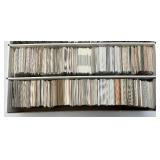 Large Box Of Misc. Unsorted Sports Cards Some With Protective Sleeves