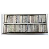 Large Box Of Misc. Unsorted Sports Cards Some With Protective Sleeves