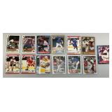 Large Box Of Misc. Unsorted Sports Cards Some With Protective Sleeves