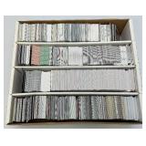 Large Box Of Misc. Unsorted Sports Cards Some With Protective Sleeves