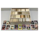 Large Box Of Misc. Unsorted Baseball Cards Some With Protective Sleeves