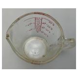 Vintage Pyrex 1 Cup And Fire King 1 Quart Glass Measuring Cups