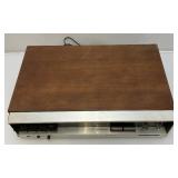 Vintage Wood And Brushed Chrome PANASONIC Model RE-7700 AM/FM 2 Band Stereo (Turns On)